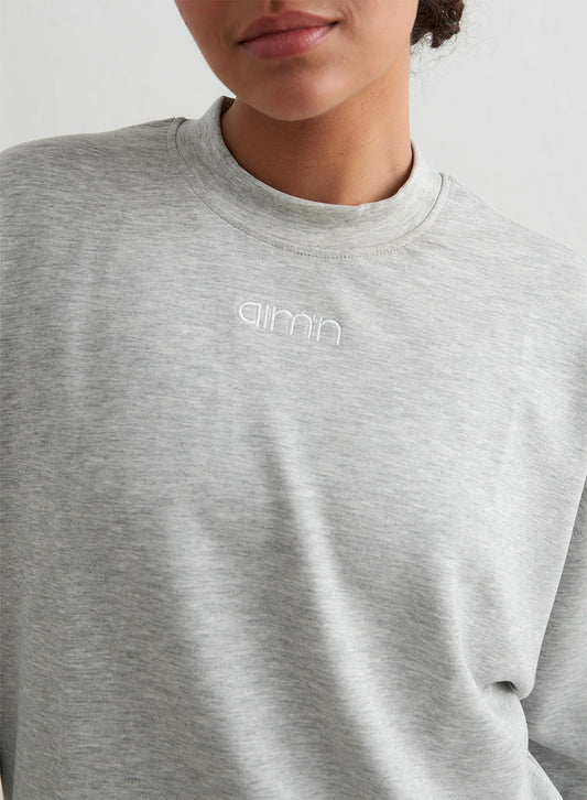 AIMN MELANGE COMFY SWEATSHIRT