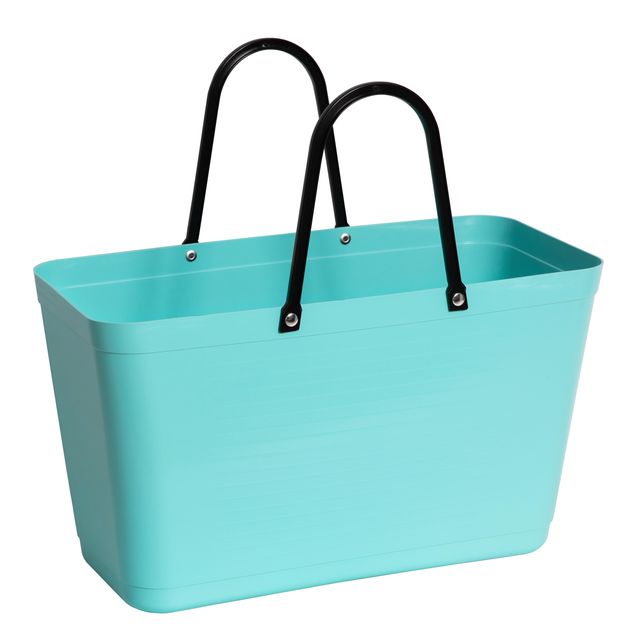 Large Aqua Hinza Bag - Green Plastic